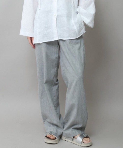 Munich(ミューニック)の「6ozスラブデニムイージーパンツ(デニムパンツ・レディース・ブラック/ライトグレー/インディゴブルー・S/M)」の19枚目の写真