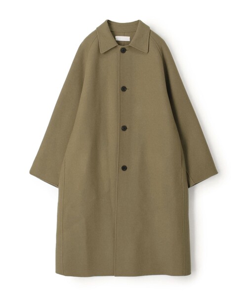 ウールカシミヤダブルフェイス ロングコート（ステンカラーコート