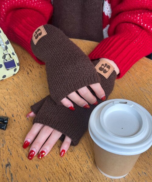 CIAOPANIC（チャオパニック）の「アソート柄デミグラブ（手袋・レディース・グレー/ネイビー/ブラウン/グリーン・FREE）」の3枚目の写真