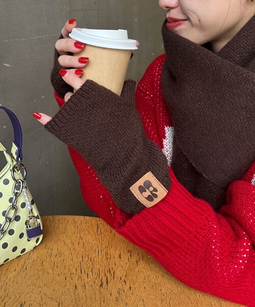 CIAOPANIC（チャオパニック）の「アソート柄デミグラブ（手袋・レディース・グレー/ネイビー/ブラウン/グリーン・FREE）」の15枚目の写真