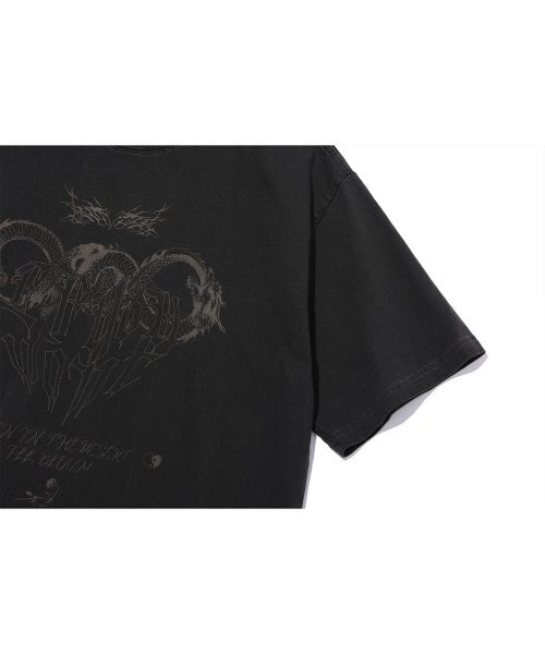 IFYOUWANT(イフユーウォント)の「Distorted pigment TEE smoke black(Tシャツ/カットソー・レディース・その他・LARGE/MEDIUM)」の5枚目の写真