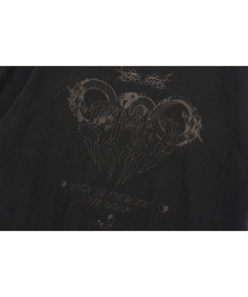 IFYOUWANT(イフユーウォント)の「Distorted pigment TEE smoke black(Tシャツ/カットソー・レディース・その他・LARGE/MEDIUM)」の6枚目の写真