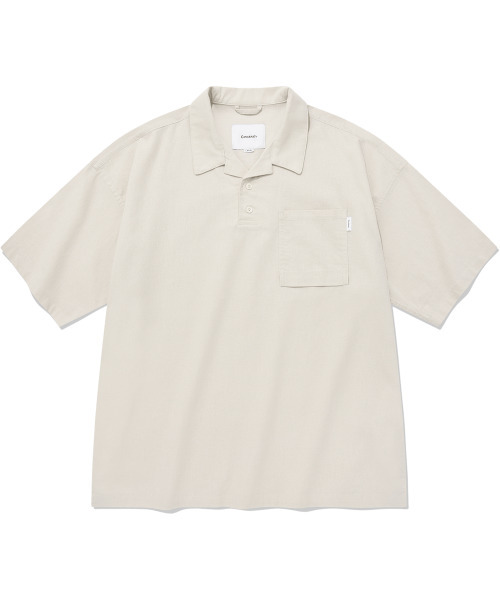 COVERNAT(カバーナット)の「リネンプルオーバーハーフシャツアイボリー(シャツ/ブラウス・レディース・その他・SMALL/X-LARGE/X-SMALL/LARGE)」の1枚目の写真
