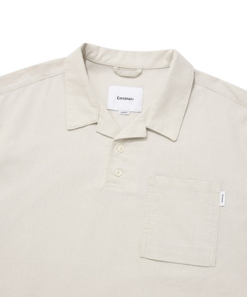COVERNAT(カバーナット)の「リネンプルオーバーハーフシャツアイボリー(シャツ/ブラウス・レディース・その他・SMALL/X-LARGE/X-SMALL/LARGE)」の3枚目の写真
