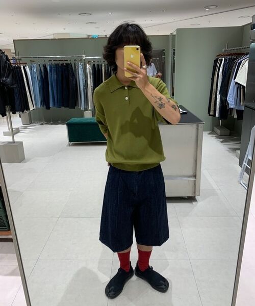 BESLOW(ビースロー)の「ファインニットポロシャツ イエローグリーン(ニット/セーター・メンズ・その他・MEDIUM/LARGE/X-LARGE/SMALL)」の8枚目の写真