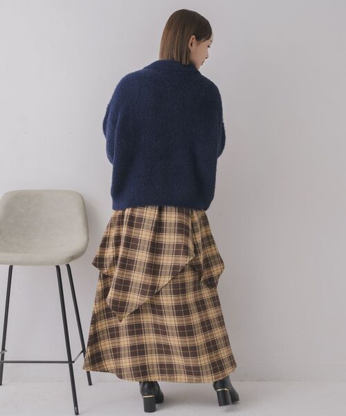 RETRO GIRL（レトロガール）の「デザインフレアSK（スカート・レディース・ブルー系その他2/ブラウン系その他2・FREE）」の18枚目の写真