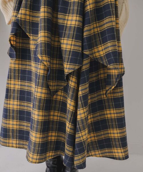 RETRO GIRL（レトロガール）の「デザインフレアSK（スカート・レディース・ブルー系その他2/ブラウン系その他2・FREE）」の4枚目の写真