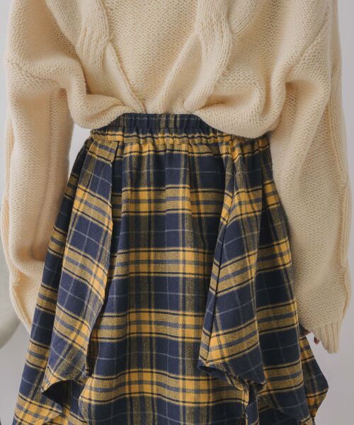 RETRO GIRL（レトロガール）の「デザインフレアSK（スカート・レディース・ブルー系その他2/ブラウン系その他2・FREE）」の3枚目の写真