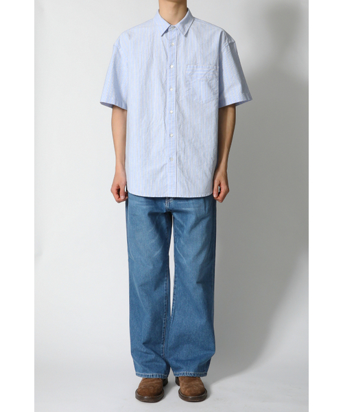 HORLISUN（ホーリーサン）の「プールオックスフォードストライプシャツブルー（シャツ/ブラウス・レディース・その他・SMALL/MEDIUM/LARGE）」の4枚目の写真