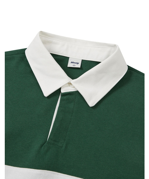 MMLG（エムエムエルジー）の「[Mmlg] BLOCK RUGBY LSV-T (SHADOW GREEN)（Tシャツ/カットソー・レディース・その他・SMALL/MEDIUM/LARGE/X-LARGE）」の3枚目の写真