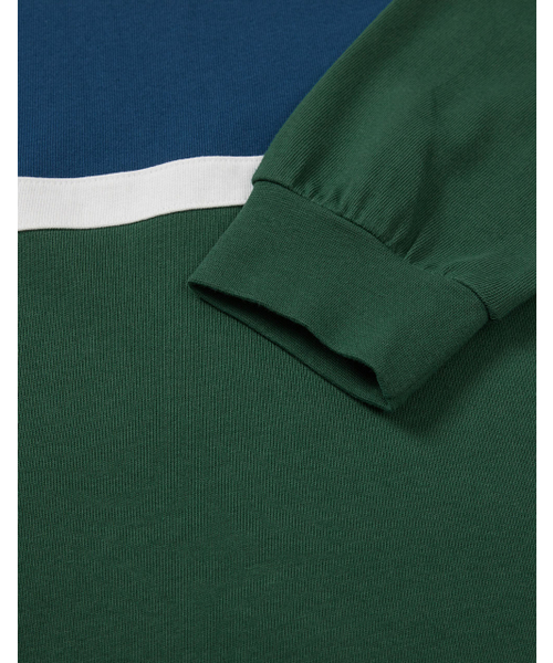 MMLG（エムエムエルジー）の「[Mmlg] BLOCK RUGBY LSV-T (SHADOW GREEN)（Tシャツ/カットソー・レディース・その他・SMALL/MEDIUM/LARGE/X-LARGE）」の4枚目の写真