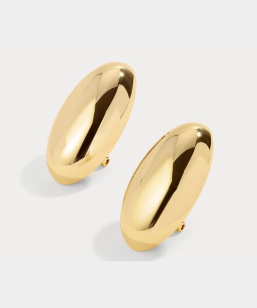Rouge vif(ルージュヴィフ)の「【LILI CLASPE/リリクラスプ】KEIREN DOME EARRINGS オーバル ドームピアス(ピアス(両耳用)・レディース・シルバー/ゴールド・フリー)」の5枚目の写真