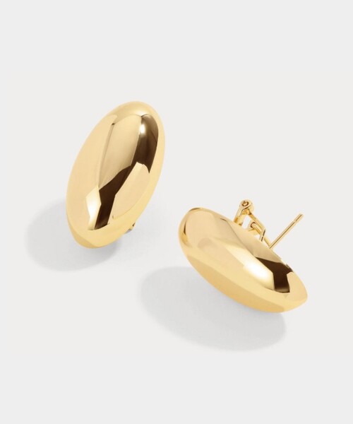 Rouge vif(ルージュヴィフ)の「【LILI CLASPE/リリクラスプ】KEIREN DOME EARRINGS オーバル ドームピアス(ピアス(両耳用)・レディース・シルバー/ゴールド・フリー)」の6枚目の写真