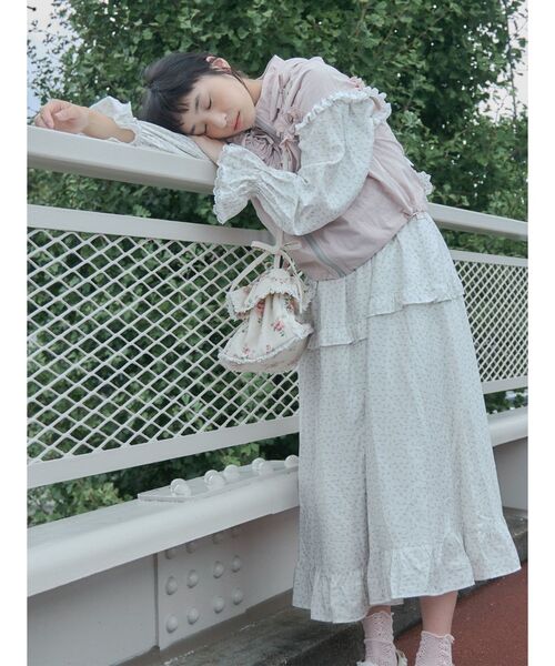 merry jenny（メリージェニー）の「floral square pochette（ショルダーバッグ・レディース・ブラック/アイボリー・FREE）」の22枚目の写真