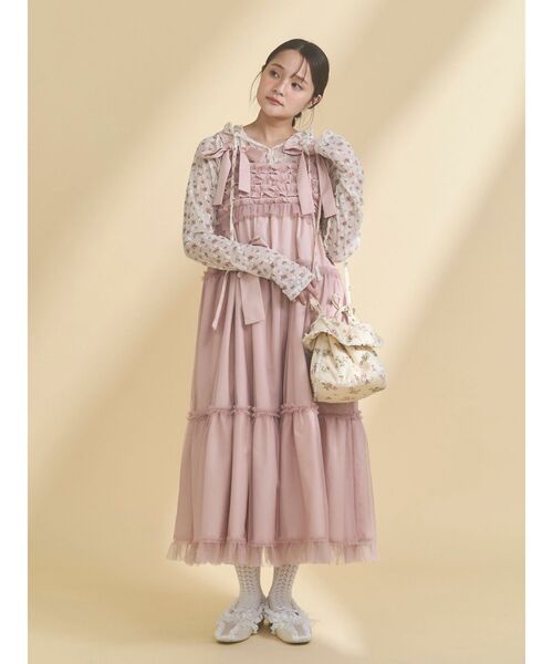 merry jenny（メリージェニー）の「floral square pochette（ショルダーバッグ・レディース・ブラック/アイボリー・FREE）」の16枚目の写真