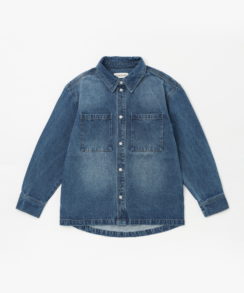 PLAC（プラック）の「ウォッシュドデニムシャケットミッドブルー（デニムジャケット・メンズ・その他・MEDIUM）」の6枚目の写真