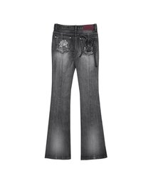 ROSE BOOTS CUT DENIM # BLACK