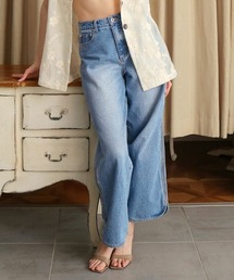 DONOBAN | 【ohnishi ai×Donobanコラボ】 サイドスリットデニム[C](デニムパンツ)