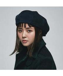 MILLIONAIRE HATS（ミリオネアハット）の「needle cord big apple hat - navy（ハンチング/ベレー帽）」