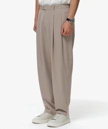 BEARDED KID（ビアーデッドキッド）の「バンディングシルエットパンツ ベージュ（スラックス）」