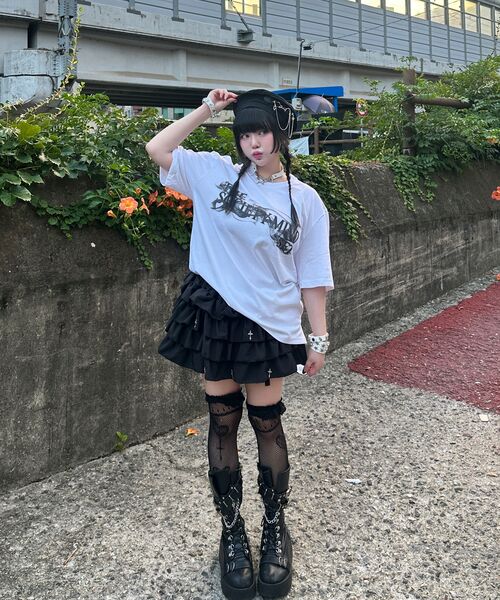 ROTEMBER（ローテンバー）の「ヘイジエフェクト ハーフTシャツ [ホワイト]（Tシャツ/カットソー・メンズ・その他・MEDIUM/LARGE/X-LARGE）」の12枚目の写真