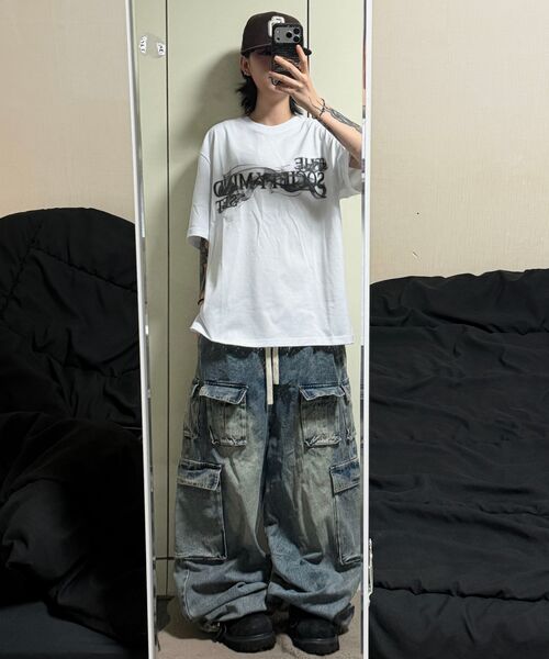 ROTEMBER（ローテンバー）の「ヘイジエフェクト ハーフTシャツ [ホワイト]（Tシャツ/カットソー・メンズ・その他・MEDIUM/LARGE/X-LARGE）」の3枚目の写真