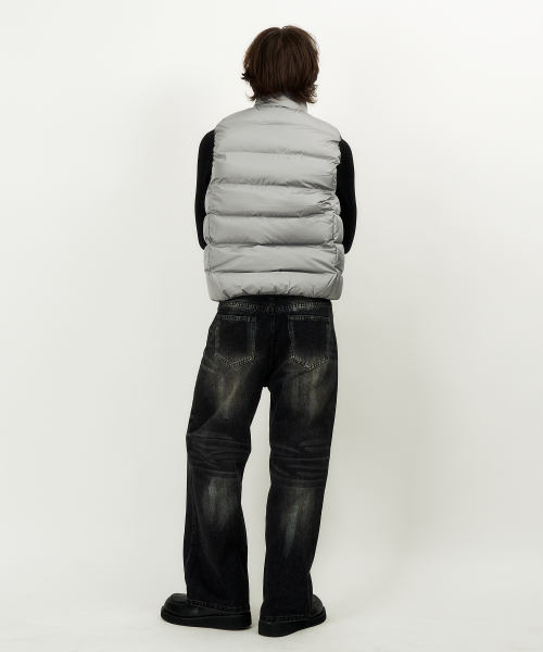 DWSE(ディーダブリューエスイー)の「フェイドワイドデニムパンツ(ブラック)(デニムパンツ・メンズ・その他・SMALL/MEDIUM/LARGE/X-LARGE)」の5枚目の写真