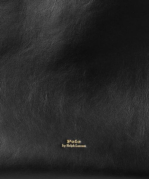 POLO RALPH LAUREN(ポロ ラルフ ローレン)の「Bellport レザー ノースサウス トート(トートバッグ・レディース・ブラック系1・ONE)」の5枚目の写真