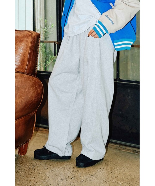 ムラサキスポーツ(ムラサキスポーツ)の「DEAR LAUREL/ディアローレル スウェットパンツ HEAVY SWEAT LONG PANTS D25F-3108(スウェットパンツ・メンズ・ブラック/アッシュグレー・S/M/L)」の5枚目の写真
