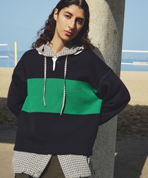 LOWRYS FARM | 【LFM(U)】スウェットライクニットポロ　 633431(ニット/セーター)