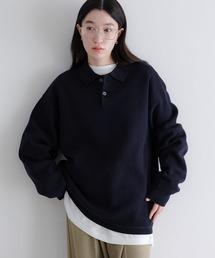 LOWRYS FARM | 【LFM(U)】スウェットライクニットポロ　 633431(ニット/セーター)