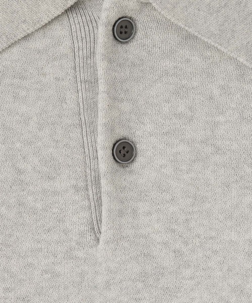 LOWRYS FARM（ローリーズファーム）の「【LFM(U)】スウェットライクニットポロ　 633431（ニット/セーター・メンズ・グレー/ネイビー/ブルー系その他/イエロー・FREE）」の11枚目の写真