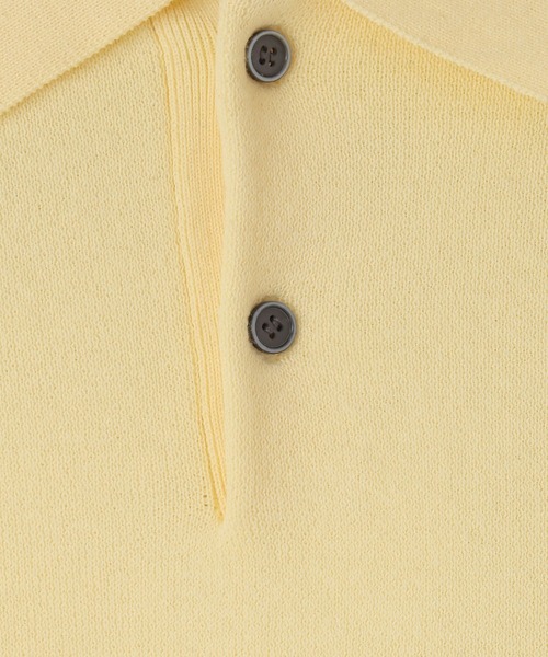 LOWRYS FARM（ローリーズファーム）の「【LFM(U)】スウェットライクニットポロ　 633431（ニット/セーター・メンズ・グレー/ネイビー/ブルー系その他/イエロー・FREE）」の12枚目の写真