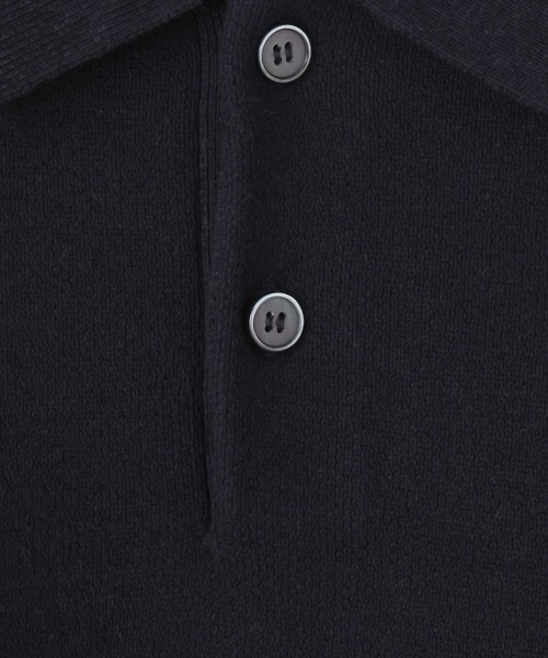 LOWRYS FARM（ローリーズファーム）の「【LFM(U)】スウェットライクニットポロ　 633431（ニット/セーター・メンズ・グレー/ネイビー/ブルー系その他/イエロー・FREE）」の13枚目の写真