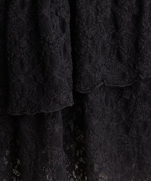 natural couture（ナチュラルクチュール）の「総レースティアードTOPS（Tシャツ/カットソー・レディース・ブラック/オフホワイト/ドット・FREE）」の14枚目の写真