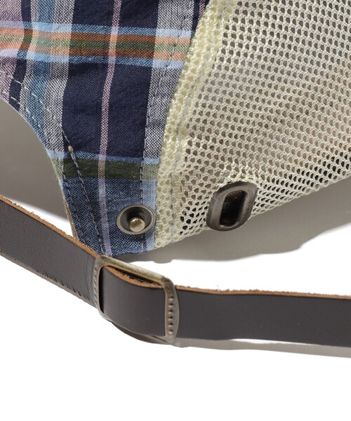 BEAMS PLUS(ビームスプラス)の「5 Panel Mesh Madras(キャップ・メンズ・パープル/ネイビー・ONE SIZE)」の9枚目の写真