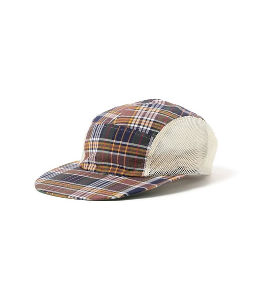 BEAMS PLUS(ビームスプラス)の「5 Panel Mesh Madras(キャップ・メンズ・パープル/ネイビー・ONE SIZE)」の10枚目の写真
