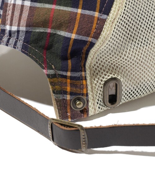 BEAMS PLUS(ビームスプラス)の「5 Panel Mesh Madras(キャップ・メンズ・パープル/ネイビー・ONE SIZE)」の12枚目の写真