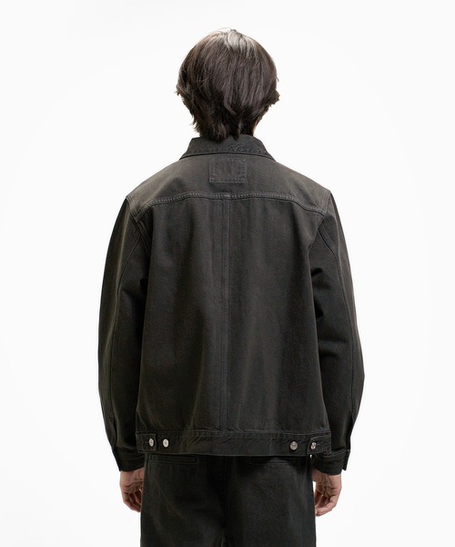 LACOSTE（ラコステ）の「デニムトラッカージャケット（デニムジャケット・メンズ・ブラック/インディゴブルー・46/50/52/48）」の6枚目の写真