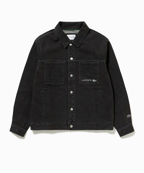 LACOSTE（ラコステ）の「デニムトラッカージャケット（デニムジャケット・メンズ・ブラック/インディゴブルー・46/50/52/48）」の5枚目の写真