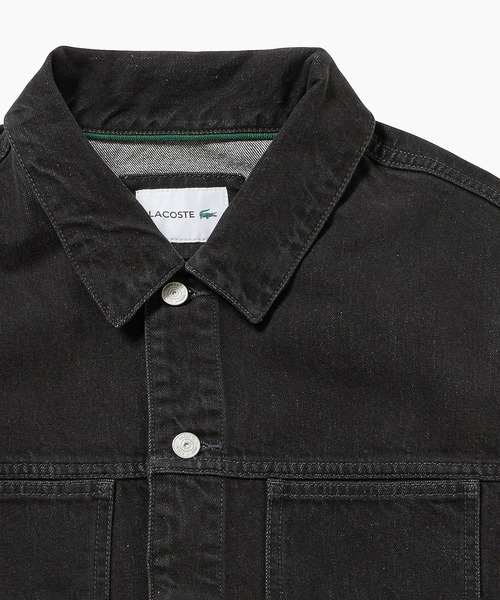 LACOSTE（ラコステ）の「デニムトラッカージャケット（デニムジャケット・メンズ・ブラック/インディゴブルー・46/50/52/48）」の21枚目の写真