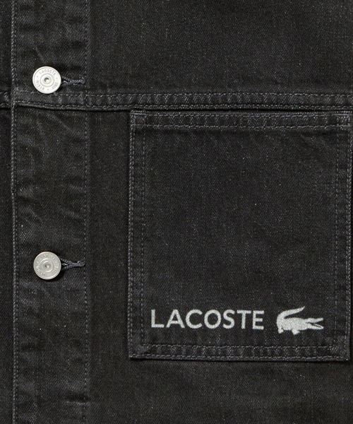 LACOSTE（ラコステ）の「デニムトラッカージャケット（デニムジャケット・メンズ・ブラック/インディゴブルー・46/50/52/48）」の19枚目の写真