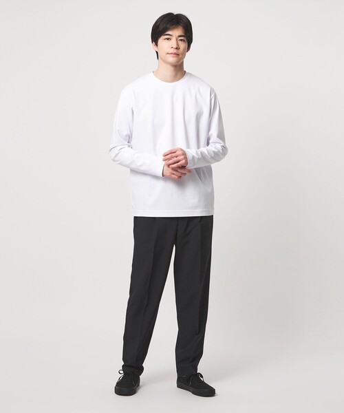 green label relaxing（グリーンレーベルリラクシング）の「オーガニック コットン ポンチ クルーネック Tシャツ（Tシャツ/カットソー・メンズ・ライトピンク/ホワイト/ライム/ダークグレー・XL/L/XXL/S/M）」の11枚目の写真