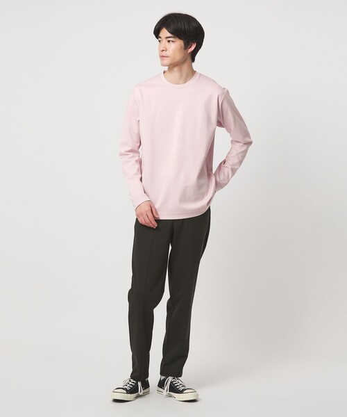 green label relaxing（グリーンレーベルリラクシング）の「オーガニック コットン ポンチ クルーネック Tシャツ（Tシャツ/カットソー・メンズ・ライトピンク/ホワイト/ライム/ダークグレー・XL/L/XXL/S/M）」の13枚目の写真