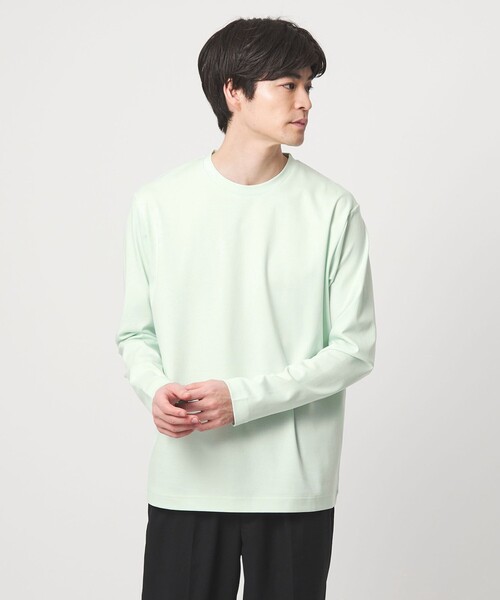 green label relaxing（グリーンレーベルリラクシング）の「オーガニック コットン ポンチ クルーネック Tシャツ（Tシャツ/カットソー・メンズ・ライトピンク/ホワイト/ライム/ダークグレー・XL/L/XXL/S/M）」の15枚目の写真