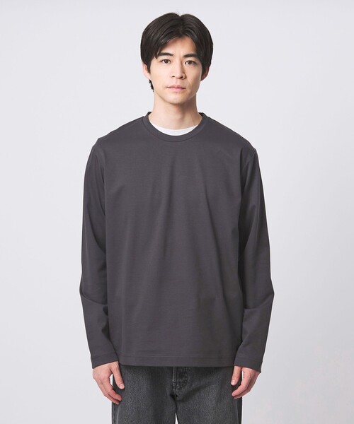 green label relaxing（グリーンレーベルリラクシング）の「オーガニック コットン ポンチ クルーネック Tシャツ（Tシャツ/カットソー・メンズ・ライトピンク/ホワイト/ライム/ダークグレー・XL/L/XXL/S/M）」の17枚目の写真