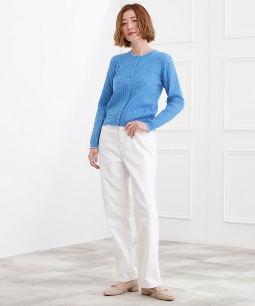 grove（グローブ）の「【選べる着丈】大人のためのストレートデニムパンツ（デニムパンツ・レディース・オフホワイト/ブルー系その他/ネイビー/ブルー・02/22/21/01/00/23/05/04/03）」の7枚目の写真