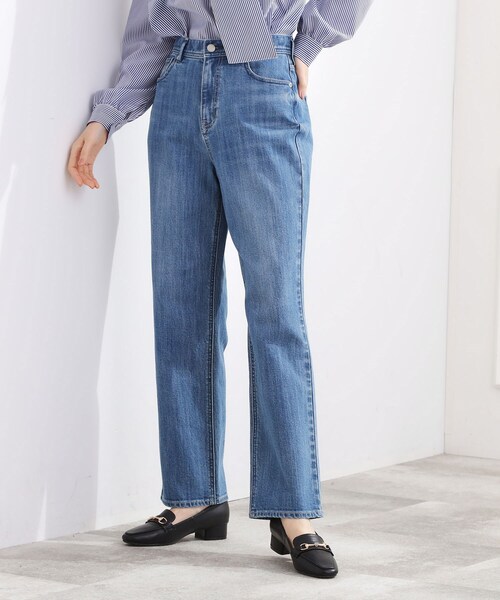 grove（グローブ）の「【選べる着丈】大人のためのストレートデニムパンツ（デニムパンツ・レディース・オフホワイト/ブルー系その他/ネイビー/ブルー・02/22/21/01/00/23/05/04/03）」の10枚目の写真