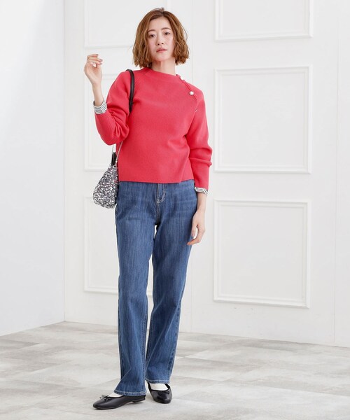 grove（グローブ）の「【選べる着丈】大人のためのストレートデニムパンツ（デニムパンツ・レディース・オフホワイト/ブルー系その他/ネイビー/ブルー・02/22/21/01/00/23/05/04/03）」の17枚目の写真