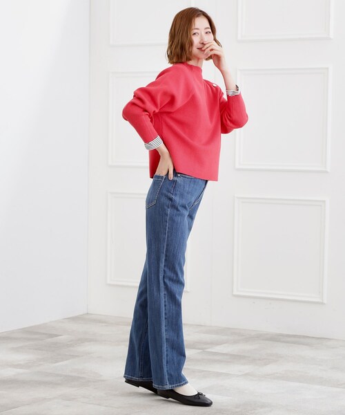 grove（グローブ）の「【選べる着丈】大人のためのストレートデニムパンツ（デニムパンツ・レディース・オフホワイト/ブルー系その他/ネイビー/ブルー・02/22/21/01/00/23/05/04/03）」の18枚目の写真